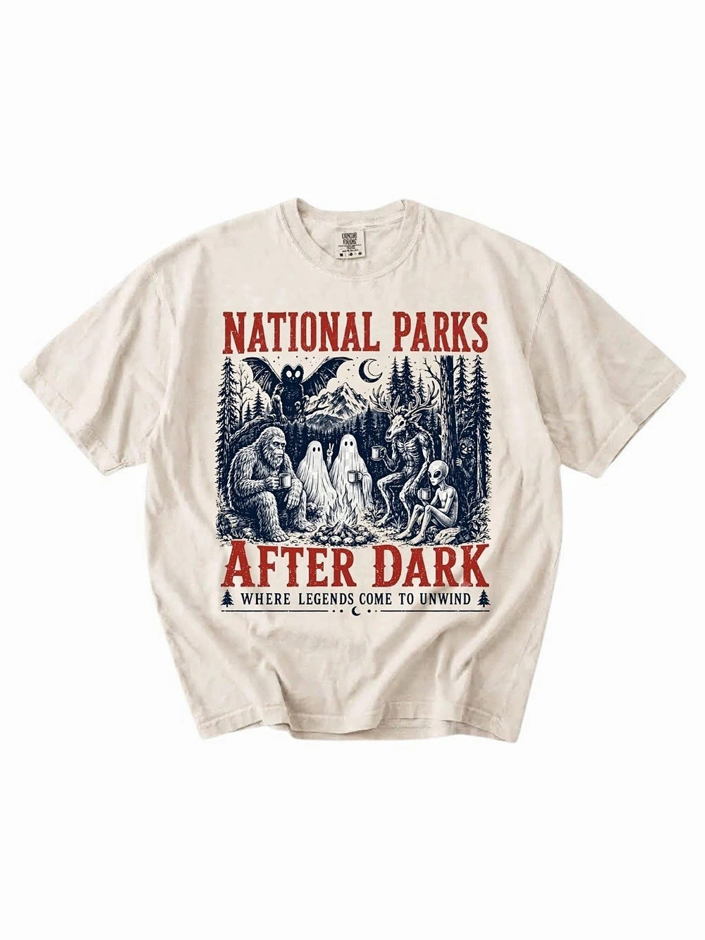 Comfort colors National Parks After Dark T-Shirt Graphic Tee - Ivory color